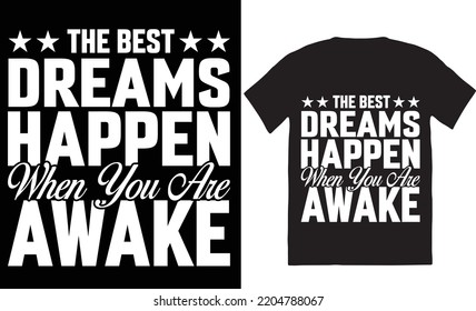 Motivational typography t-shirt design template