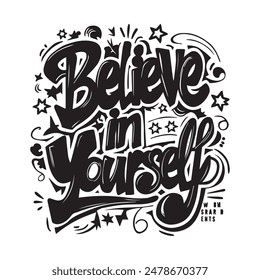 Motivational typography tshirt design template, motivational typography design