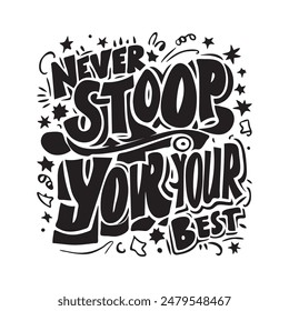 Motivational typography tshirt design template, motivational typography design