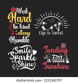Motivational typography tshirt design themes and templates