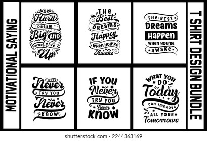 Motivational typography tshirt design vector art