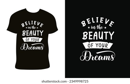 motivational typography t-shirt design vector
