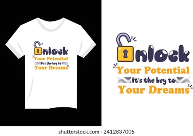Motivational Typography T-shirt Design Vector
