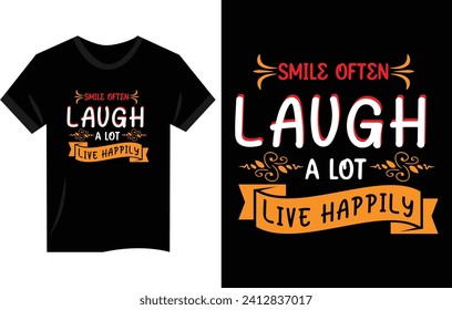 Motivationaler Typografie-T-Shirt-Design-Vektorgrafik
