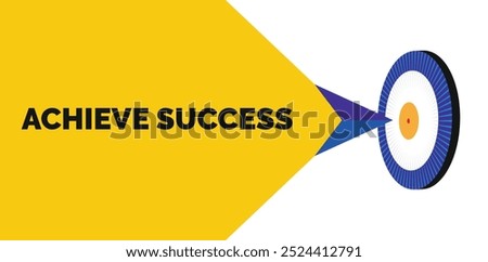 Motivational vector illustration, Never give up, achieve your goals, and build a successful career