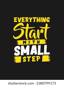 motivational vector lettering poster or t shirt design