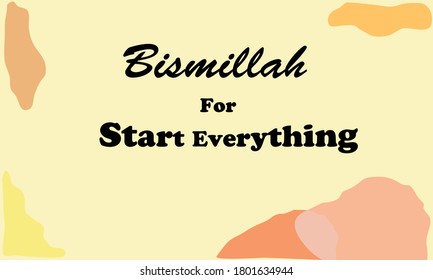 Motivational words to start something in Arabic. Suitable for table decoration, wall decoration or installed in other strategic places. Vector in Eps 10
