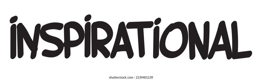 motivational words written by hand with basic colors black and white