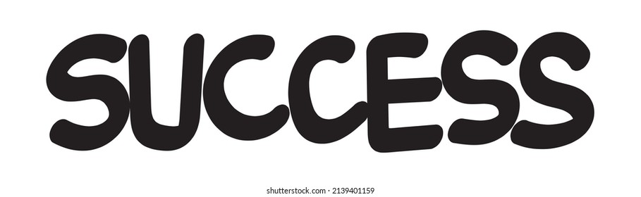motivational words written by hand with basic colors black and white