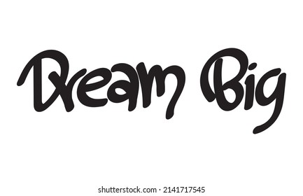 motivational words written by hand with basic colors black and white