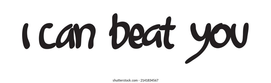 motivational words written by hand with basic colors black and white