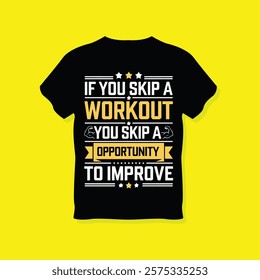 Motivational Workout Typography Design,Workout Motivation Quote for Gym Enthusiasts