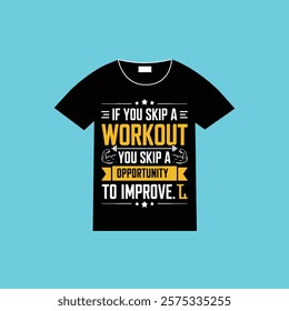 Motivational Workout Typography Design,Workout Motivation Quote for Gym Enthusiasts