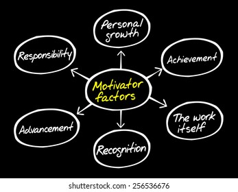 Motivator factors diagram, business concept