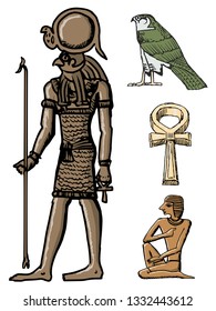 Motive of Ancient Egypt, stylish, vector images