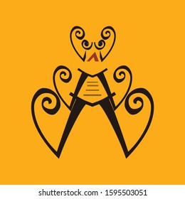 motive batik human design vector inspiration