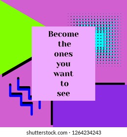 Motive text on abstract background
