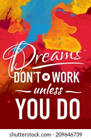 motives poster quotes inspirational words illustration life old-fashioned card with motivation example on abstract watercolour background handy for any project where a platter of color makes the diffe