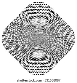 Motled Cloth Overlay Stamp Texture For Your Design. Hand Made. EPS10 vector.