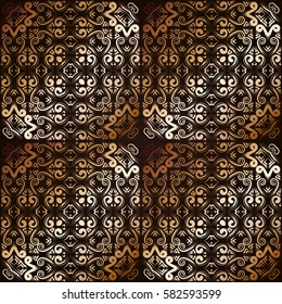 Motley abstract seamless pattern. Geometric ornament. Vector background