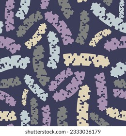 Motley abstract seamless pattern with grunge stripes. Vector illustration for print, fabric, cover, packaging, interior decor, blog decoration and other your projects.
