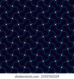 Motley geometric motif twist entangle pattern simple line shape abstract continuous background. Small linear element modern lux fabric design textile swatch ladies dress, man shirt allover print block