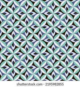 Motley geometric seamless pattern in grey-green tones. Vector illustration for print, fabric, cover, packaging, interior decor, blog decoration and other your projects.
