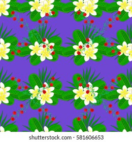 Motley illustration. Small colorful flowers on a violet bbackground. The elegant the template for fashion prints. Spring floral background. Vector cute pattern in small flower.