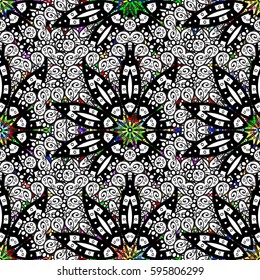 Motley illustration. Small colorful flowers. The elegant the template for fashion prints. Spring floral background with flowers. Vector cute pattern in small flower.