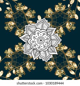 Motley illustration. Vector cute pattern in small flower. Small colorful flowers. Spring floral background with blue, white and brown flowers. The elegant the template for fashion prints.