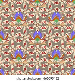 Motley illustration. Vector cute pattern in small flower. Small colorful flowers. Spring floral background with flowers. The elegant the template for fashion prints.