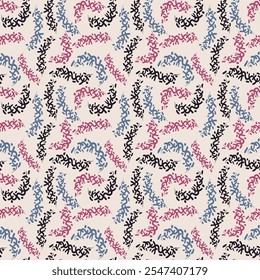 Motley light abstract seamless pattern. Vector illustration for print, fabric, cover, packaging, interior decor, blog decoration and other your projects.