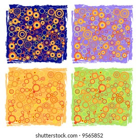 motley quarter and color background