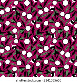 Motley seamless pattern with fresh vegetables vector