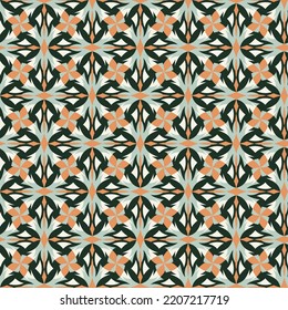 Motley seamless pattern with Turkish motifs. Overlapping art forms, stripes, polygons, segments are grouped and arranged in a certain order. Vector. 

