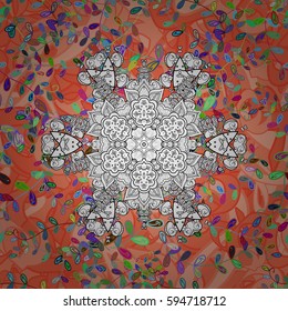 Motley seamless pattern. Vector abstract flower background. Pretty floral print with small flowers.