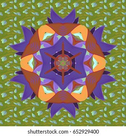 Motley seamless pattern. Vector abstract flower background. Pretty floral print with small flowers.