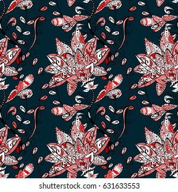 Motley vector illustration. Seamless exotic pattern with many tropical flowers. Blooming jungle.