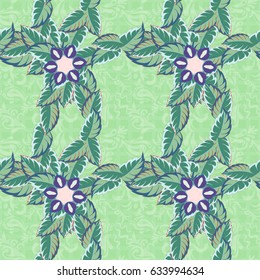 Motley vector illustration. Seamless exotic pattern with many varicolored tropical flowers. Blooming jungle.