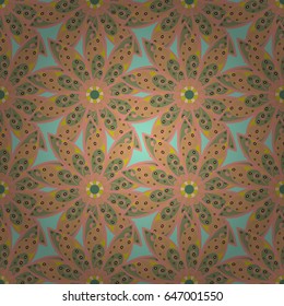Motley vector illustration. Seamless exotic pattern with many blue tropical flowers. Blooming jungle.