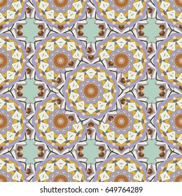 Motley vector illustration. Seamless exotic pattern with many tropical flowers. Blooming jungle.