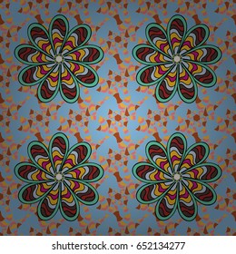 Motley vector illustration. Seamless exotic pattern with many tropical flowers. Blooming jungle.