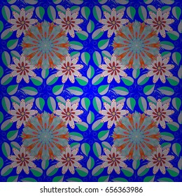Motley vector illustration. Seamless exotic pattern with many pink tropical flowers. Blooming jungle.