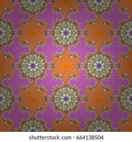 Motley vector illustration. Seamless exotic pattern with many tropical flowers. Blooming jungle.