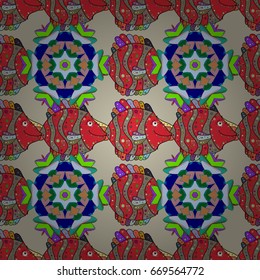 Motley vector illustration. Seamless exotic pattern with many tropical flowers. Blooming jungle.