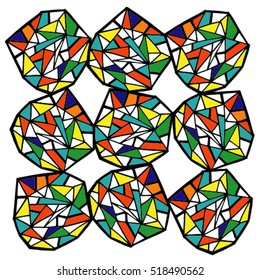 motley vector pattern 