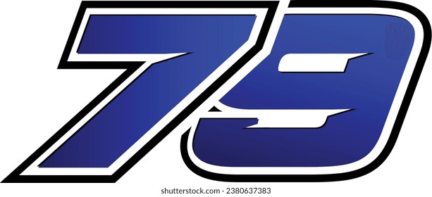 Moto 2 Number Eps Vector