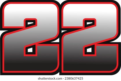 Moto 2 Number Eps Vector