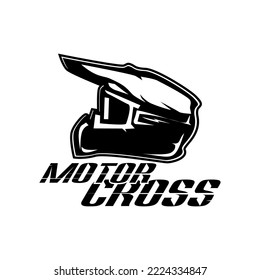 Moto cross helmet logo, suitable for logos, mascots, icons, bikers, etc