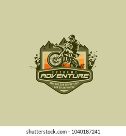 moto cross logo vector